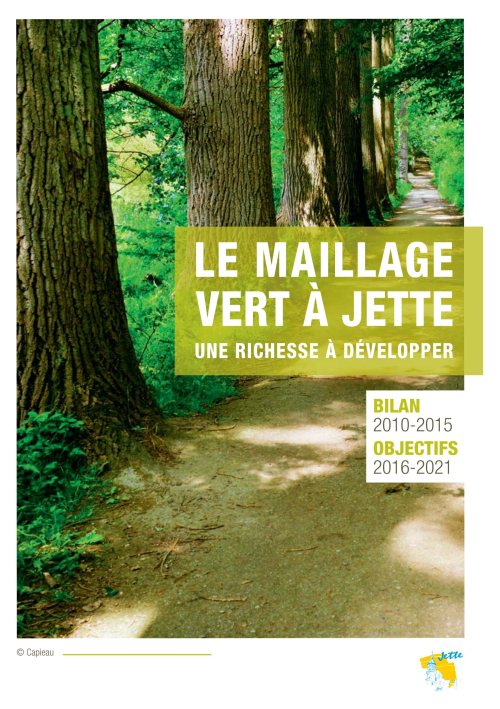 couverture de la brochure 'Le maillage vert à Jette'